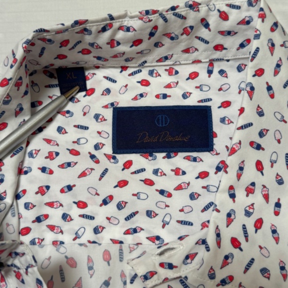 David Donahue Short Sleeved Dress Shirt - Picture 4 of 5